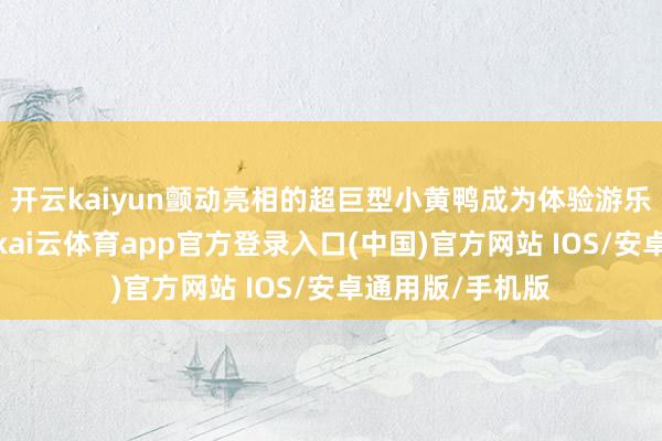 开云kaiyun颤动亮相的超巨型小黄鸭成为体验游乐区标记性设施-kai云体育app官方登录入口(中国)官方网站 IOS/安卓通用版/手机版