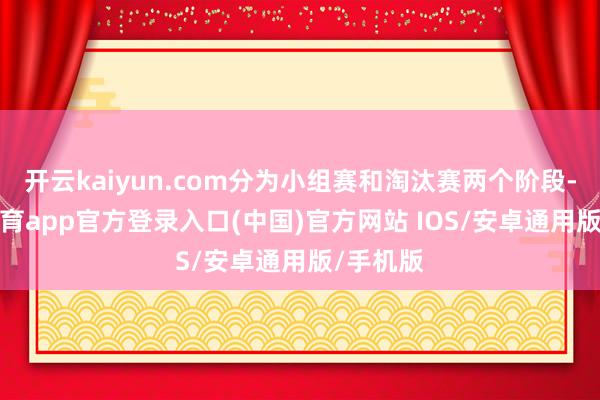 开云kaiyun.com分为小组赛和淘汰赛两个阶段-kai云体育app官方登录入口(中国)官方网站 IOS/安卓通用版/手机版