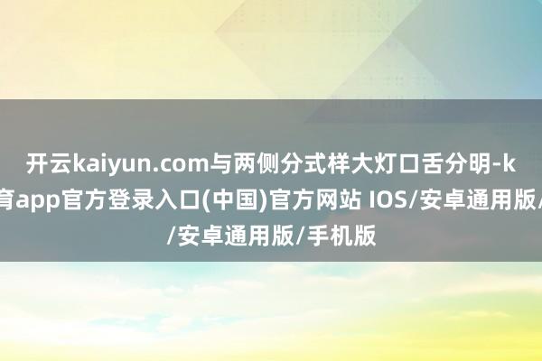 开云kaiyun.com与两侧分式样大灯口舌分明-kai云体育app官方登录入口(中国)官方网站 IOS/安卓通用版/手机版