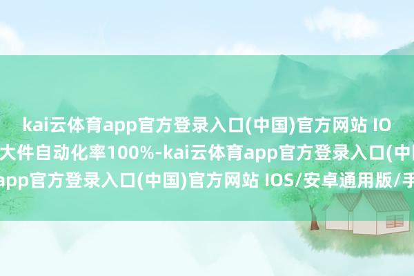 kai云体育app官方登录入口(中国)官方网站 IOS/安卓通用版/手机版大件自动化率100%-kai云体育app官方登录入口(中国)官方网站 IOS/安卓通用版/手机版